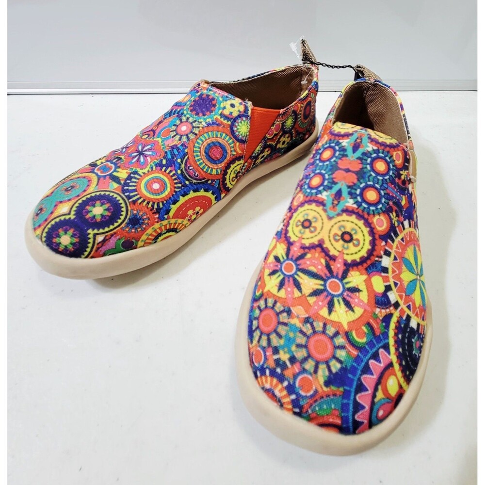 Uin Blossom Floral Art Blossom Canvas Slip On Loafer Sneaker EU 36 US 5 NEW